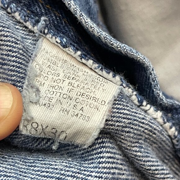 Lee Riders Vintage Men's Denim Straight Jeans Size 38x30 Union Made in the USA - Picture 9 of 13